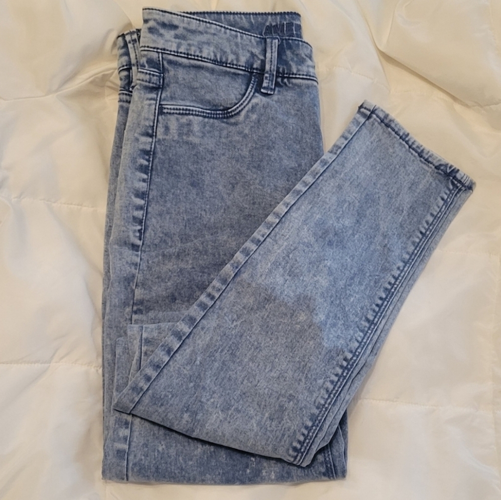 AMERICAN EAGLE OUTFITTERS        Denim Blue Sky High Jeggings - Picture 4 of 8